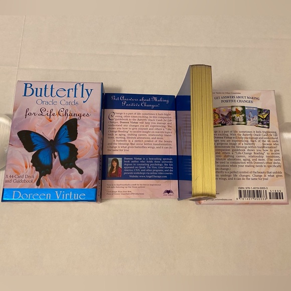 Doreen Virtue - Butterfly Oracle for Life Changes 44-Card Deck and Guidebook - Picture 3 of 4